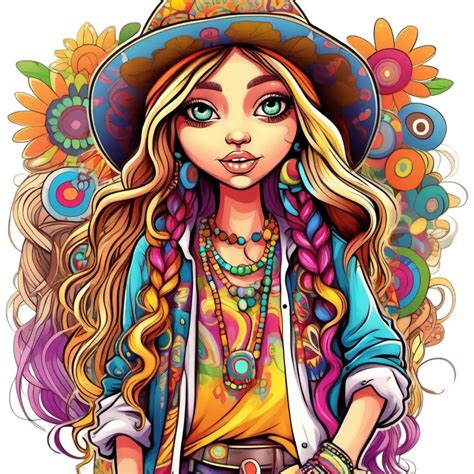 female hippie cartoon characters